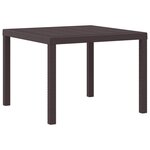 vidaXL Ensemble de salle à manger pour jardin 5 Pièces Marron Rattan Polt