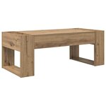 vidaXL Table basse Chêne artisanal 110 x 50 x 41 cm Bois d'ingénierie