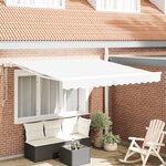 Auvent rétractable automatique vidaXL blanc 350x250 cm
