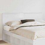vidaXL Tête de lit Blanc Brillant 160 cm Bois d'ingénierie