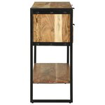 vidaXL Table console Marron 90 x 35 x 80 cm bois de manguier massif