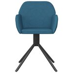 vidaXL Chaises pivotantes à manger lot de 2 Bleu Velours