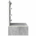 vidaXL Table de Toilette Gris 83 x 40 x 70 cm Bois d'ingénierie