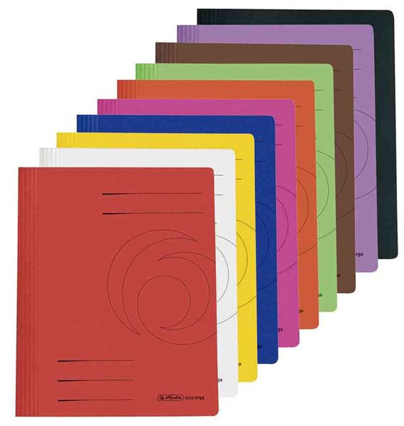 Chemise à lamelles easyorga, A4, carton Rose,10pcs,11037124 HERLITZ