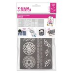 Pochoir silkscreen pour pâte polymère déco lot de 4 pochoirs 3+1 offert