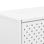 vidaXL Buffet Blanc 105x35x75 cm Acier
