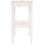 vidaXL Table console Blanc 110x40x75 cm Bois de pin solide