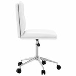 vidaXL Chaise de salle à manger Blanc Similicuir