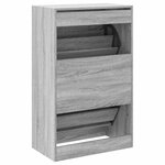 vidaXL Armoire à chaussures sonoma gris 60x34x96 5cm bois d'ingénierie