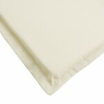 vidaXL Coussin de chaise longue crème 200x60x3 cm tissu oxford