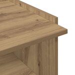 vidaXL Table basse Chêne artisanal 50 5 x 50 x 33 cm Bois d'ingénierie