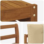 vidaXL Ensemble de canapés d'extérieur 8 Pièces Naturel et Beige