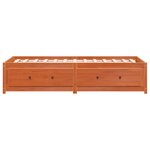 vidaXL Lit de jour sans matelas cire marron 90x190 cm bois pin massif