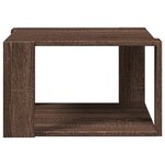 vidaXL Table basse chêne marron 51 5x51 5x30 cm bois d'ingénierie