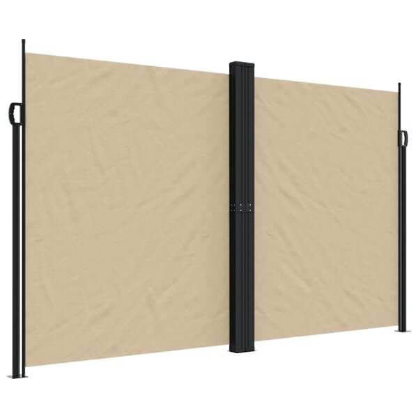 vidaXL Auvent latéral rétractable beige 200x1000 cm