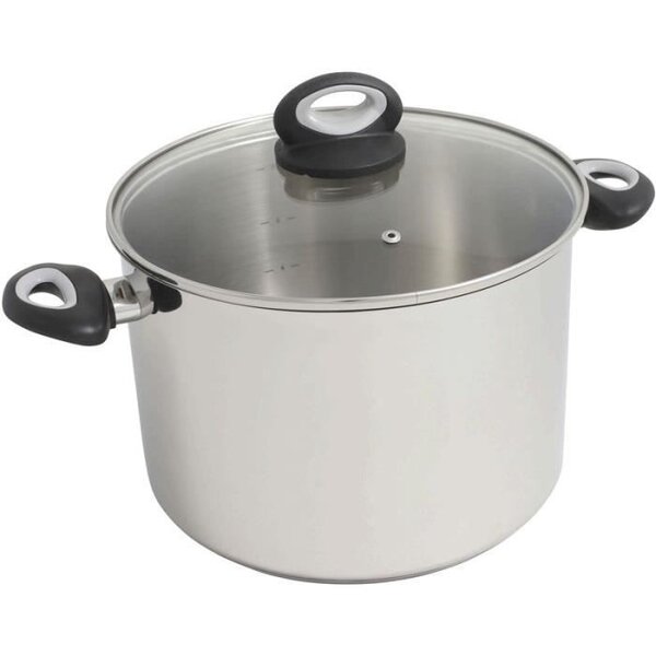 FINLANDEK Faitout induction en inox sans teflon - 26 cm