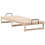 vidaXL Cadre de lit Marron 90 x 210 cm Pin massif