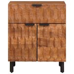 vidaXL Cabinet de chevet Marron 50 x 33 x 60 cm Bois de mangue massif