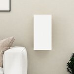 vidaXL Meuble TV Blanc et chêne sonoma 30 5x30x60 cm Bois d’ingénierie