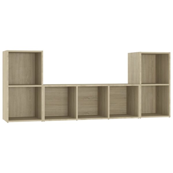 vidaXL Ensemble de meubles TV 3 Pièces Chêne sonoma Bois d'ingénierie