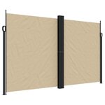 vidaXL Auvent latéral rétractable beige 200x1000 cm