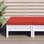 vidaXL Coussin de palette rouge 60x60x9 5 cm tissu oxford