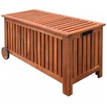 vidaXL Boîte de rangement de jardin 118 x 52 x 58 cm Bois