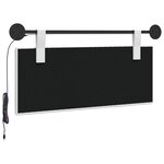 vidaXL Tête de lit suspendue Avec lumière LED Blanc Tissu