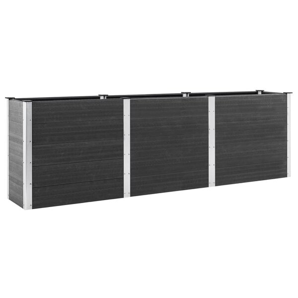 vidaXL Plate-forme surélevée de jardin 300x100x91 cm WPC Gris