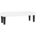 vidaXL Sommier à lattes de lit avec matelas Blanc 200x200cm Similicuir