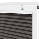 vidaXL Store plissé noir 60x200 cm largeur du tissu 59 4 cm polyester