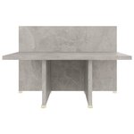 Vidaxl table basse gris béton 111 5x50x33 cm bois d'ingénierie