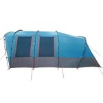 vidaXL Tente familiale tunnel 8 personnes bleu imperméable