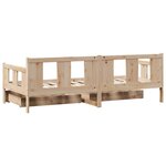 vidaXL Lit de jour avec tiroirs sans matelas 90x190 cm bois massif