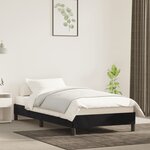 vidaXL Cadre de lit Noir 100x200 cm Velours