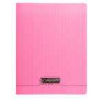 Cahier piqué POLYPRO 17x22 cm 96 p séyès 90g Rose CALLIGRAPHE