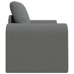 vidaXL Canapé-lit pliant Gris foncé 98 x 71 x 83 cm tissu