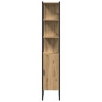 Cabinet de salle de bain vidaXL Chêne Artisan 33x33x185 5 cm Bois d'ingénierie