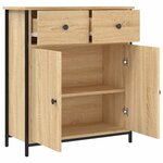 vidaXL Buffet chêne sonoma 70x30x80 cm bois d'ingénierie