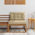 vidaXL Sofa de milieu extérieur Naturel