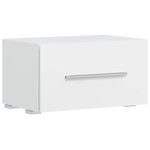 vidaXL Meubles TV 5 Pièces avec lumière LED blanc mat bois d'ingénierie