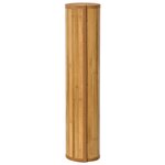 vidaXL Tapis carré naturel 100x100 cm bambou