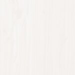 vidaXL Cadre de lit blanc 120x190 cm petit double bois massif de pin
