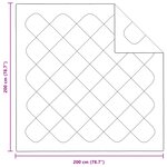 vidaXL Couette d'été avec oreiller 3 pièces Blanc Microfibre