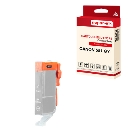 Nopan-ink - x1 cartouche canon cli 551 xl cli 551xl compatible