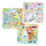 Djeco DJ09683 - Coloriages petites portes Les cabanes de Nina
