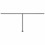 vidaXL Auvent automatique et capteur de vent/LED 500x300 cm Anthracite