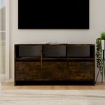 vidaXL Meuble TV Chêne fumé 102x37 5x52 5 cm Bois d'ingénierie