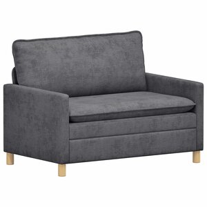 vidaXL Canapé Gris foncé 126 x 81 x 87 5 cm Polyester