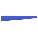 vidaXL Paravent 9 panneaux Tissu 1200 x 160 cm Bleu azuré